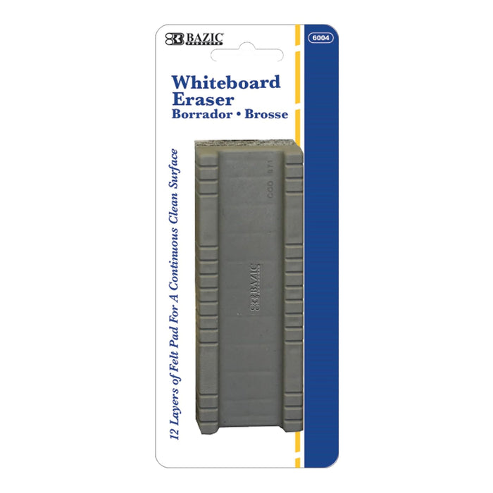 BAZIC Whiteboard Eraser Peel-Away 12 Layers, Dry Erase Erasers for White Board Chalkboard, Cleaner Wiper for Office School, 1-Pack