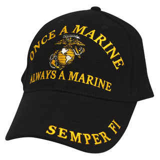 EagleEmblems Hat, Black, Marine Cap