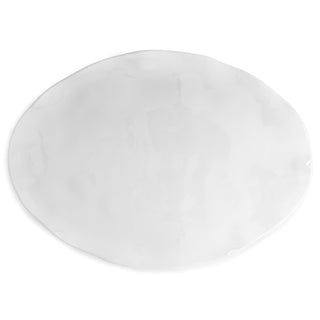Q Squared Dishware Plate, 18 inches by 13 inches, White