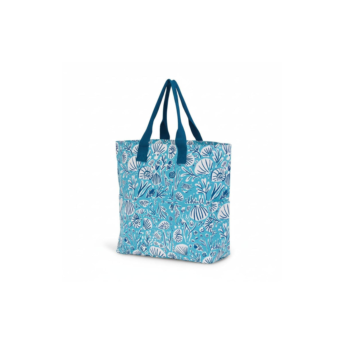 rockflowerpaper Tote Bag, 21.5" x 15.25" x 6", Blue