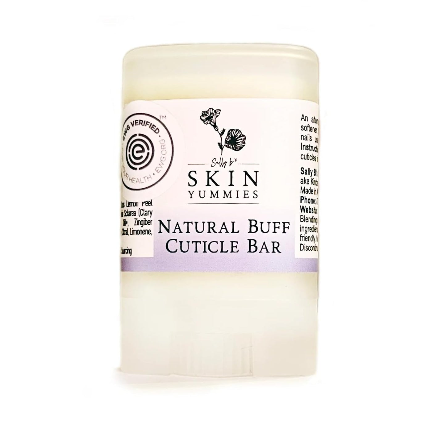 Sally B's Skin Yummies Sally Bs Nail Strengthener and Cuticle Care/All Natural Oils/EWG Verified/Moisturizer Nail Repair Treatment for Hangnails, Peeling, Cracked, Thin, Brittle Nails/ .35 oz