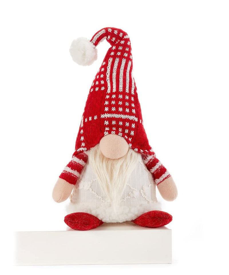 Giftcraft 683958 Christmas Fabric Plush Sitting Gnome, 26-inch Height, Polyester