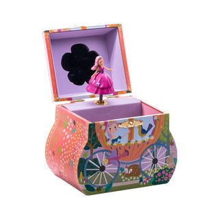 Floss & Rock Fairy Tale Carriage Musical Jewellery Box with Swirling Figurine, Kids Jewelry Storage