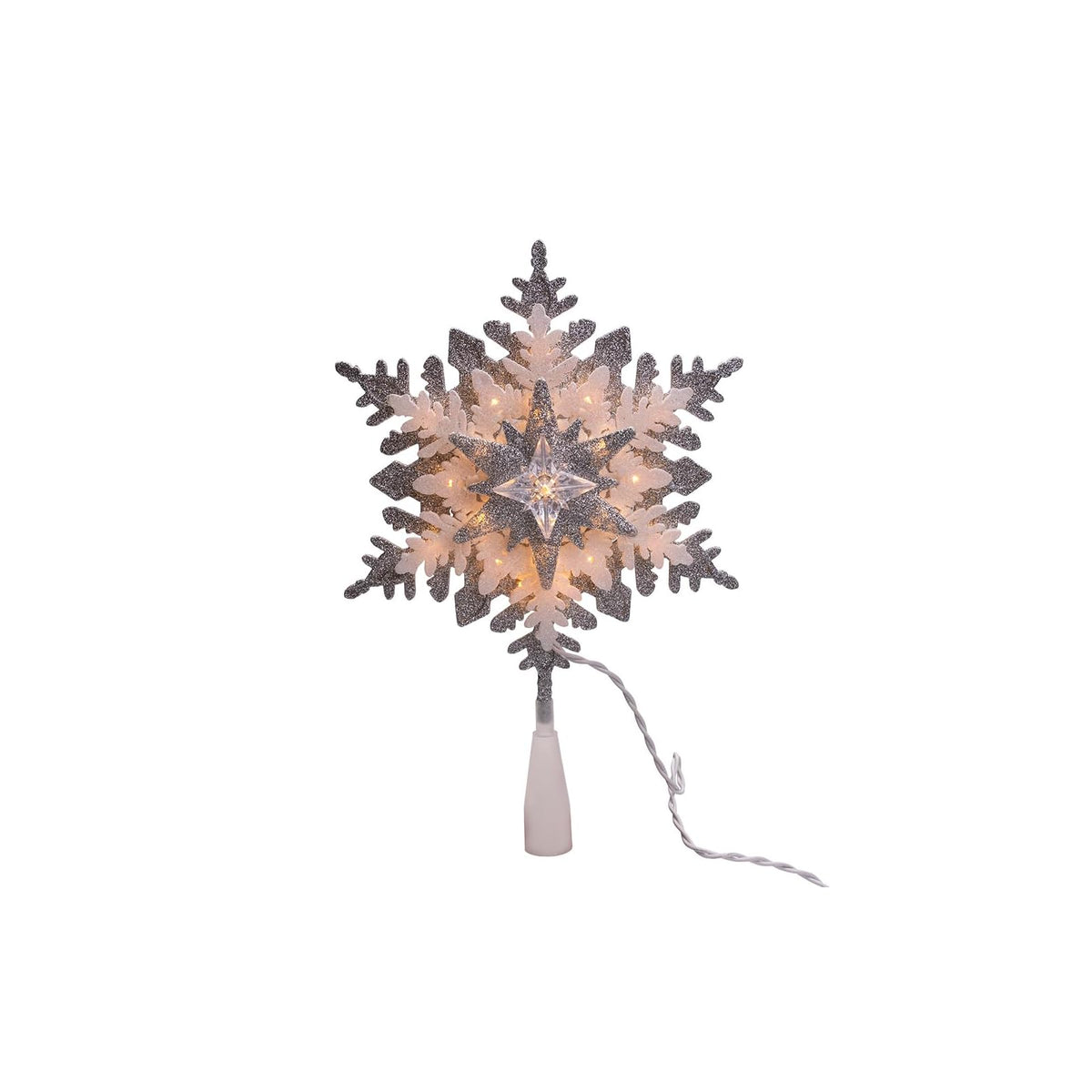 Kurt S. Adler Tree Topper, 13.75 inches, Silver