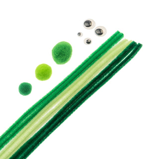 John Bead Art Craft Kit, Small, Green Mix