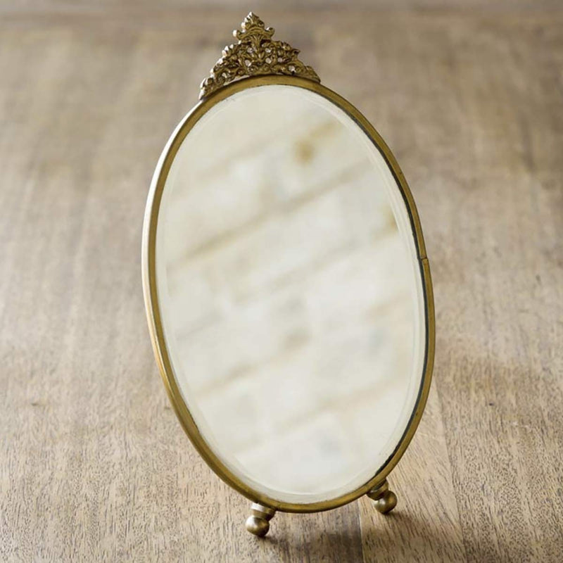 Antique Style Brass Vanity Mirror