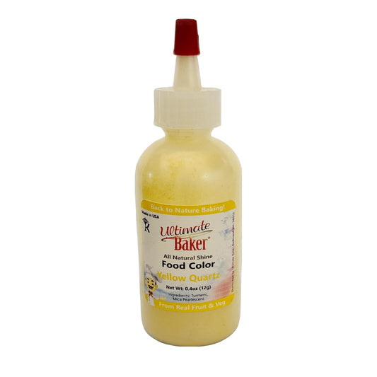 Ultimate Baker All Natural Yellow Food Color - Kosher Yellow Food Coloring Powder for Airbrush or Gel Paste Cake Decorating (12grams)