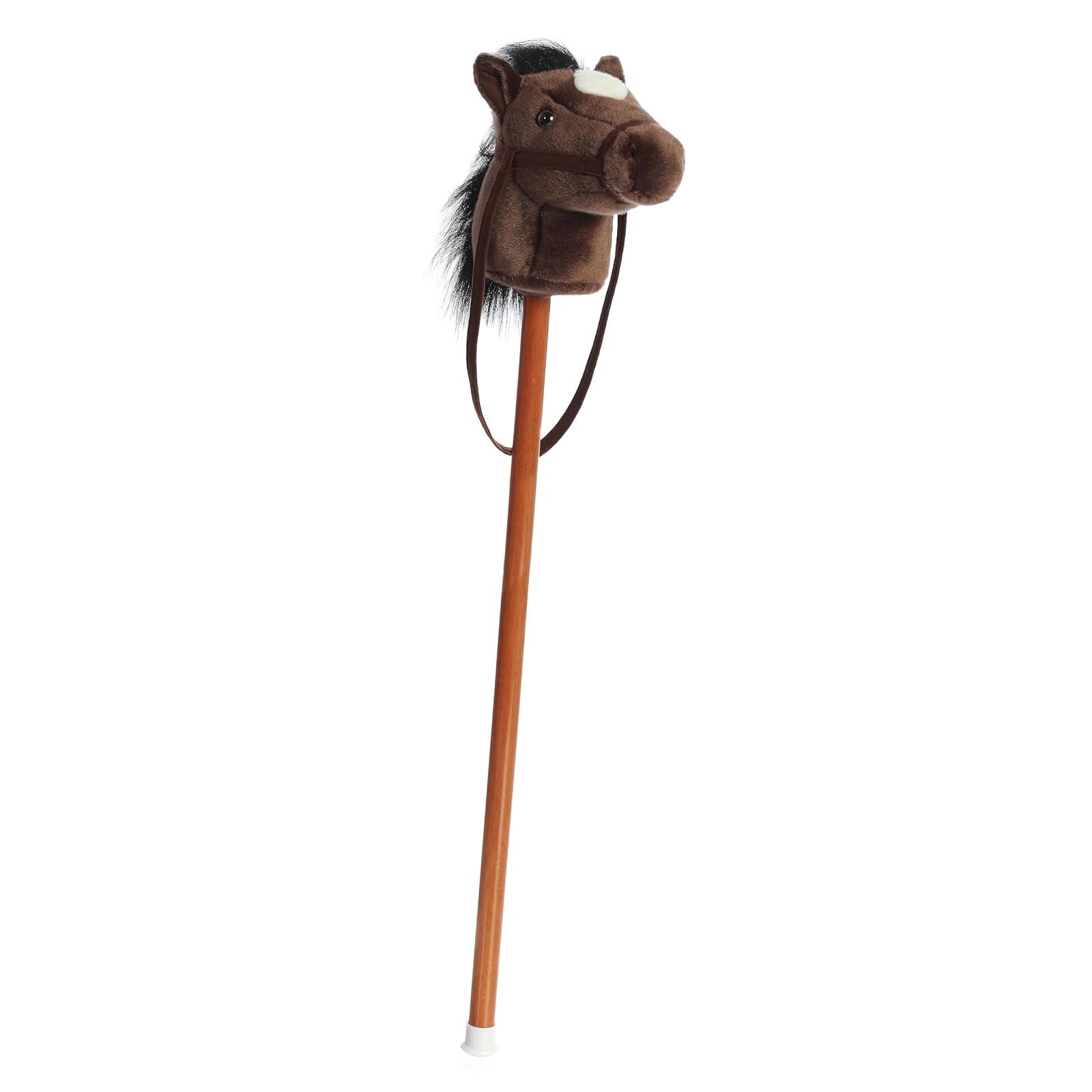 Aurora World World Giddy-Up Stick Horse 37" Plush, Dark Brown