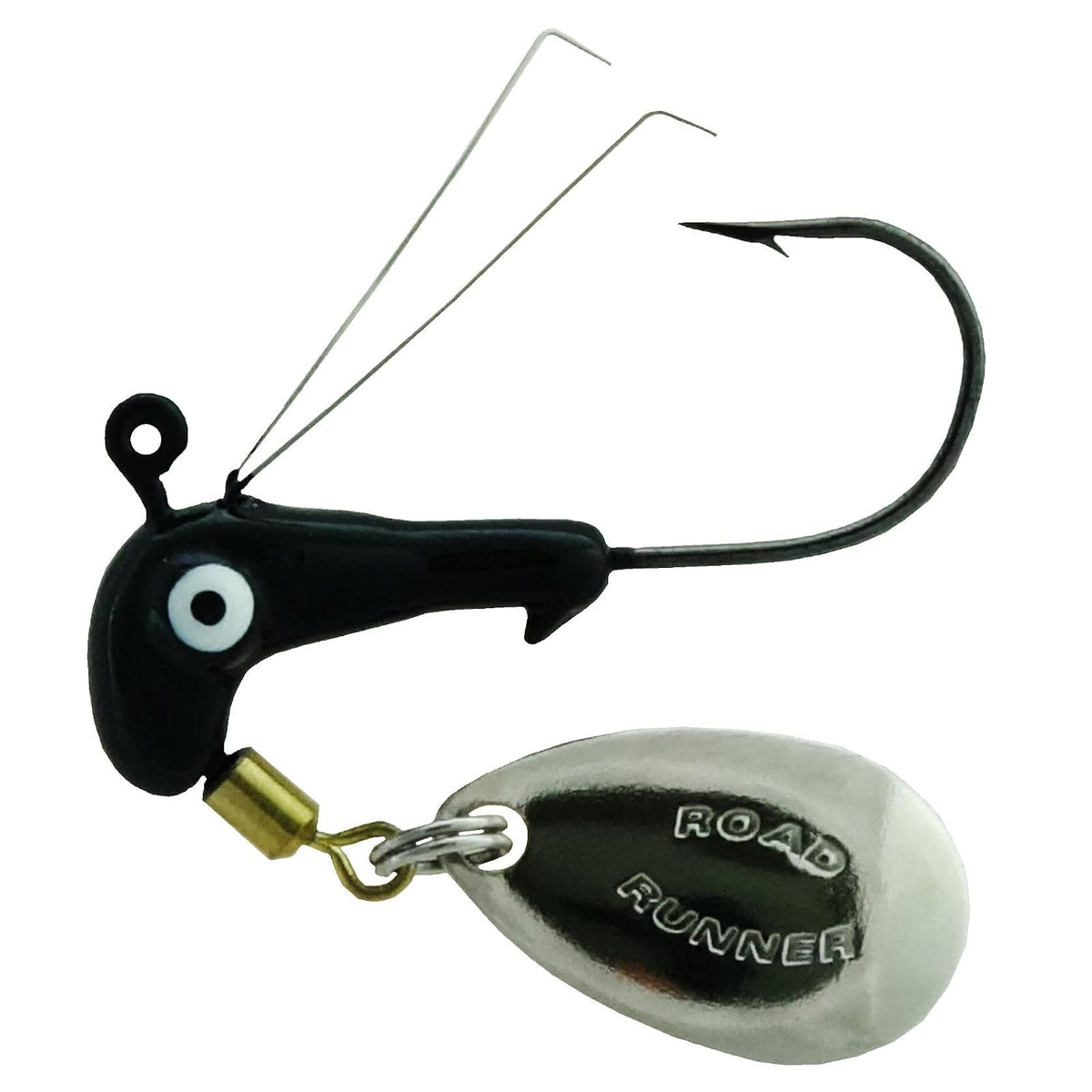 RoadRunner Fishing Hook, 1/8oz - 2pk, Black