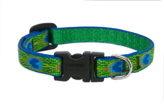 Lupine Pet Originals 1/2" Tail Feathers 8-12" Adjustable Collar for Small Dogs