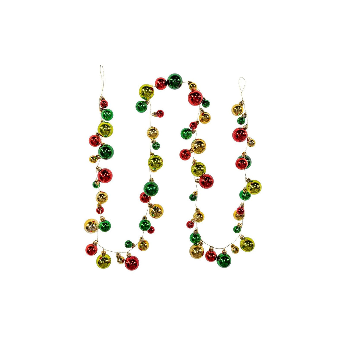 Kurt S. Adler Garland, 6 feet, Red, Gold, & Green