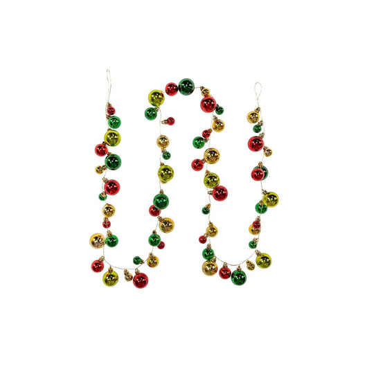 Kurt S. Adler Garland, 6 feet, Red, Gold, & Green