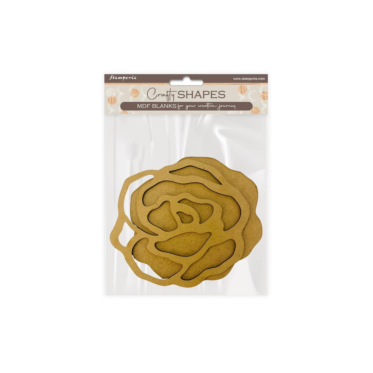 Stamperia Template Stencil, 16 x 24 x 0,5 cm, brown