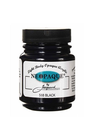 Jacquard Neopaque Fabric Color 8 oz Jar - Black