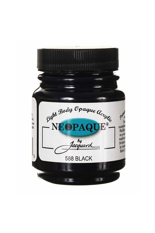 Jacquard Neopaque Fabric Color 8 oz Jar - Black