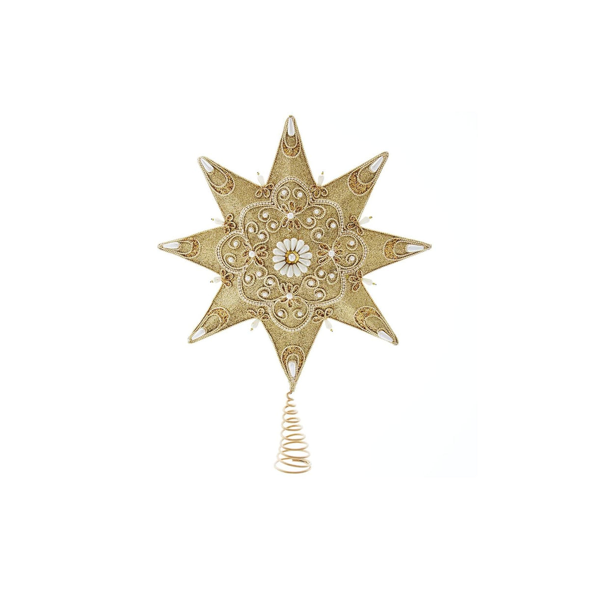 Kurt S. Adler Tree Topper, 16-inch, Gold