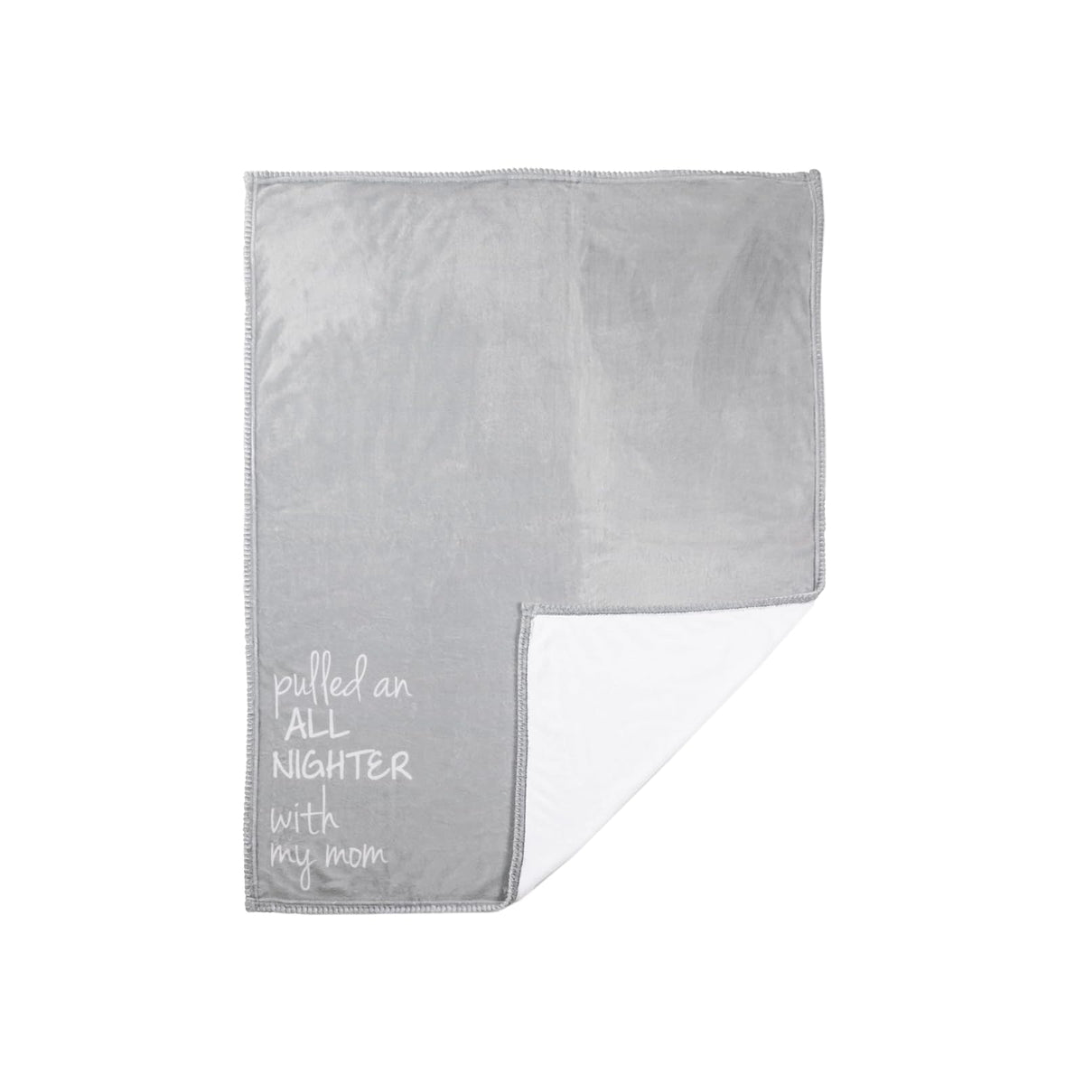 Pavilion Gift Company Blanket, 40" x 50", Gray & White
