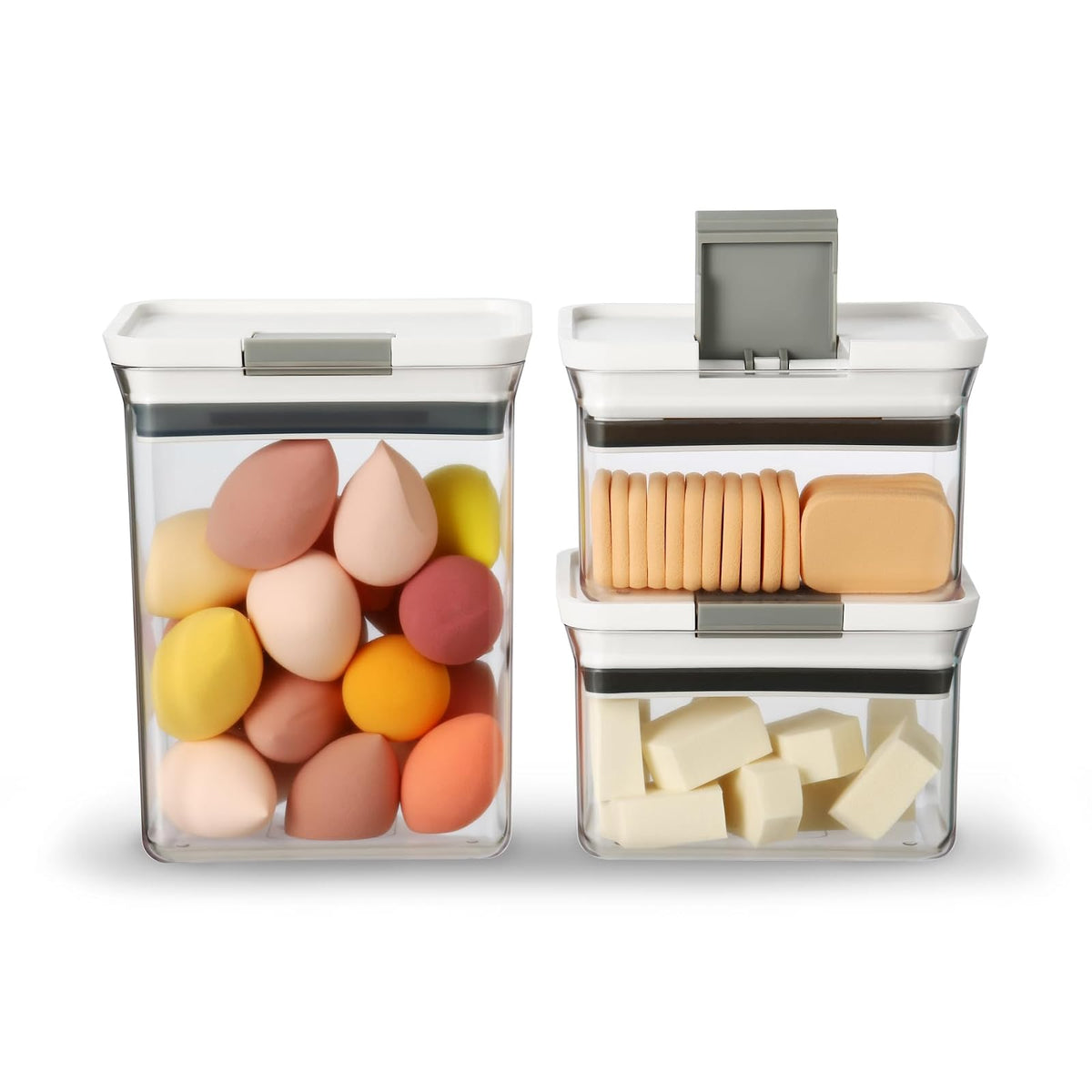 Felli Food Storage Container, Rectangular-S, Rectangular-L, Grey