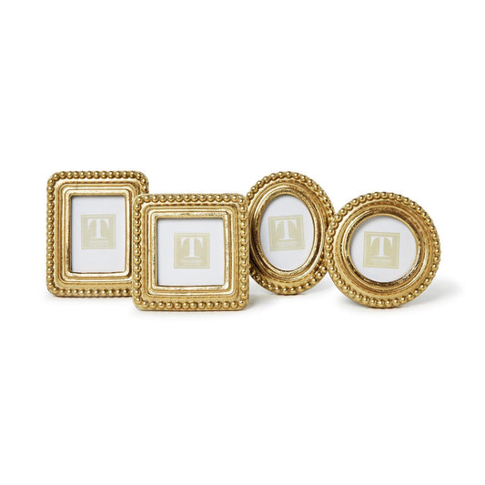 Two's Company Picture Frame, 4.5 inches, Gold