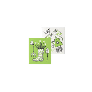 Abbott Collection Towel, Green/White