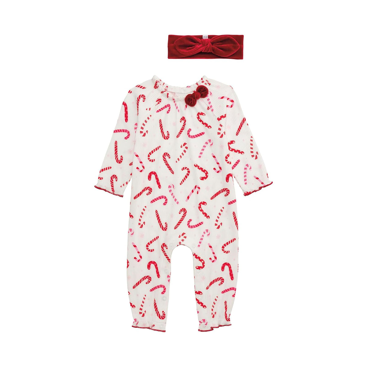 Mud Pie Dress, Red, Kids Christmas Candy Cane One Piece