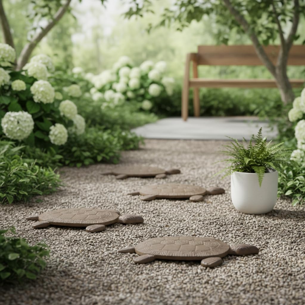 Comfy Hour Cast Iron Garden Stepping Stone - Turtle