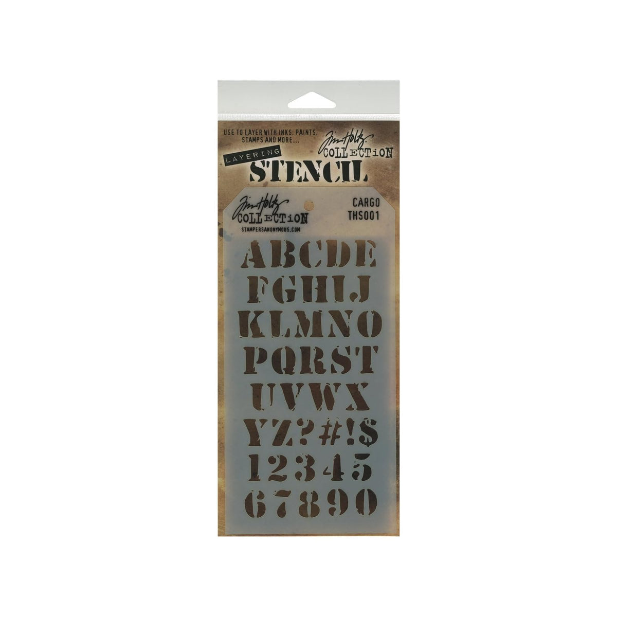 Stampers Anonymous Template Stencil, 4.125 x 8.5 inches, Cargo