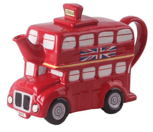 Blue Sky Clayworks Clayworks London Bus Teapot, Multicolor