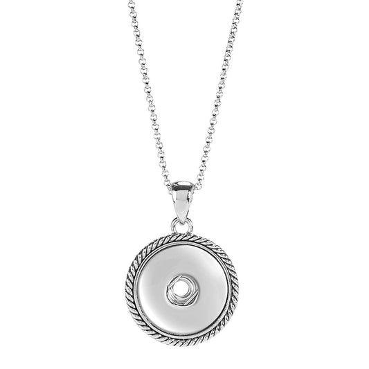 TGB Brands Ginger Snaps Rope Necklace | Interchangeable, Customizable & Adjustable Snap Jewelry Collection | Button Charms for Necklaces, Bracelets & Rings | Standard Size | SN90-10