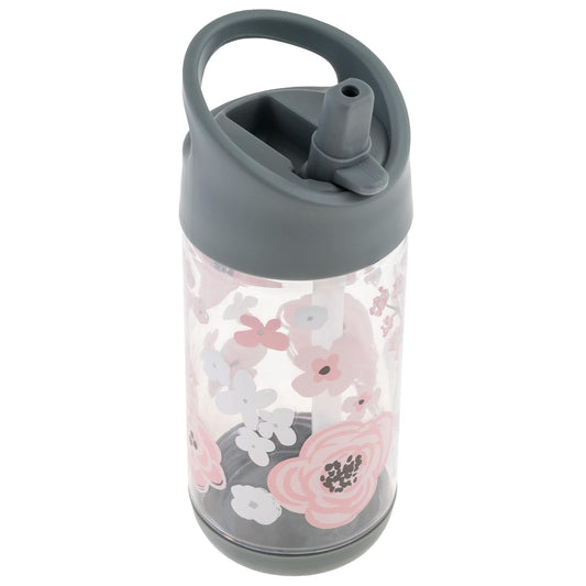 Stephen Joseph Kids Flip Top Bottle, Charcoal Flower