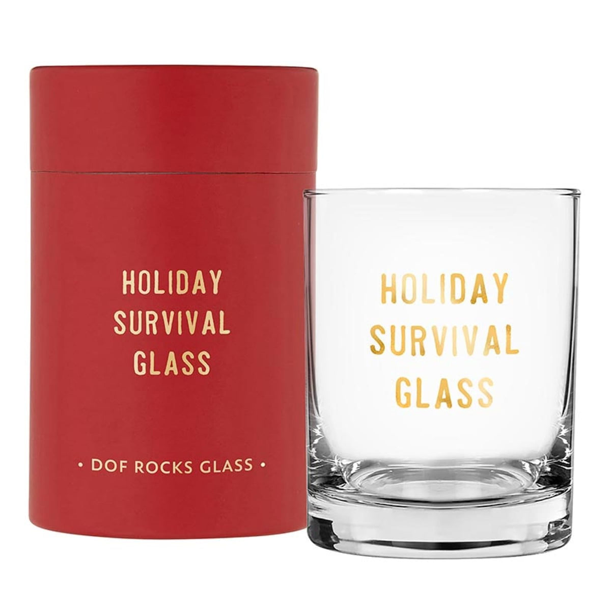 Santa Barbara Design Studio Drinking Cup, 14 Ounces, Gold Holiday Survival