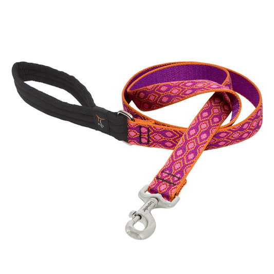 Lupine Pet Originals 1" Alpen Glow 6-Foot Padded Handle Leash for Medium and Larger Dogs