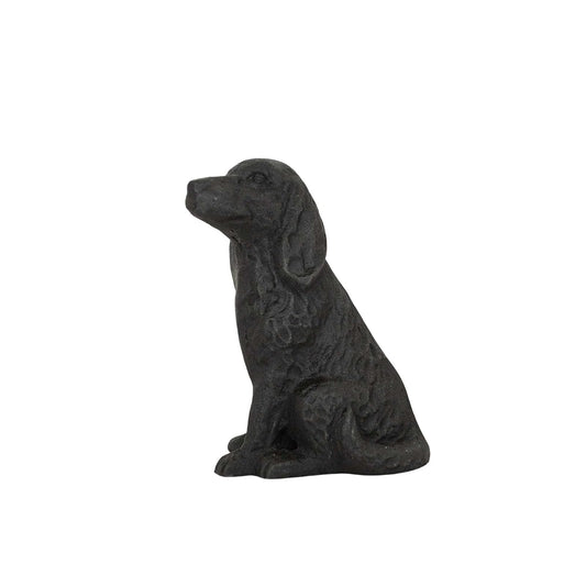 Foreside Home and Garden Figurine, 4.25 x 2 x 5.25"H, Black