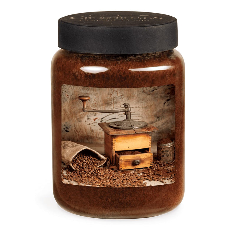 CROSSROADS ORIGINAL DESIGNS Coffee Grinder Roasted Espresso Scented Jar Candle, 26 Oz, Home Fragrance