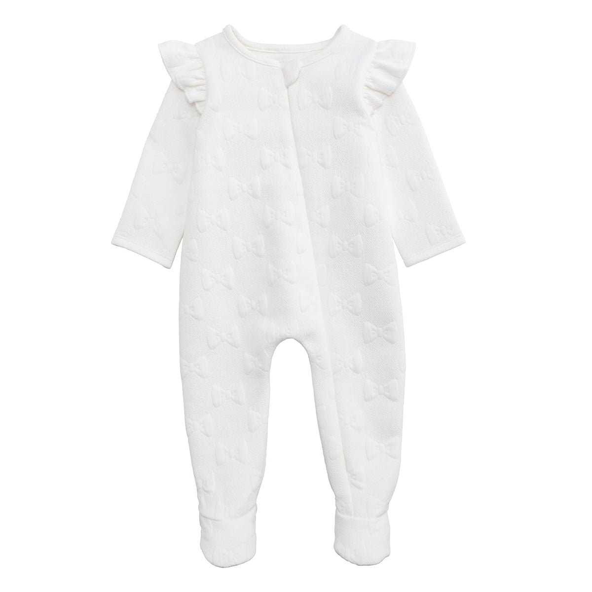 Mud Pie One Piece Outfit, 3-6 Months, White