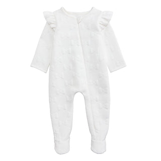 Mud Pie One Piece Outfit, 3-6 Months, White