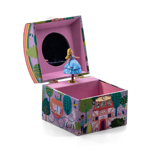 Floss & Rock Fairy Tale Small Dome Musical Jewellery Box with Swirling Figurine, Kids Jewelry Storage Accessories
