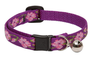 LupinePet Animal Collar, 1/2" by 8-12", rose garden