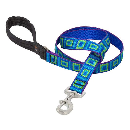 Lupine Pet Originals 1" Sea Glass 6-Foot Padded Handle Leash for Medium and Larger Dogs
