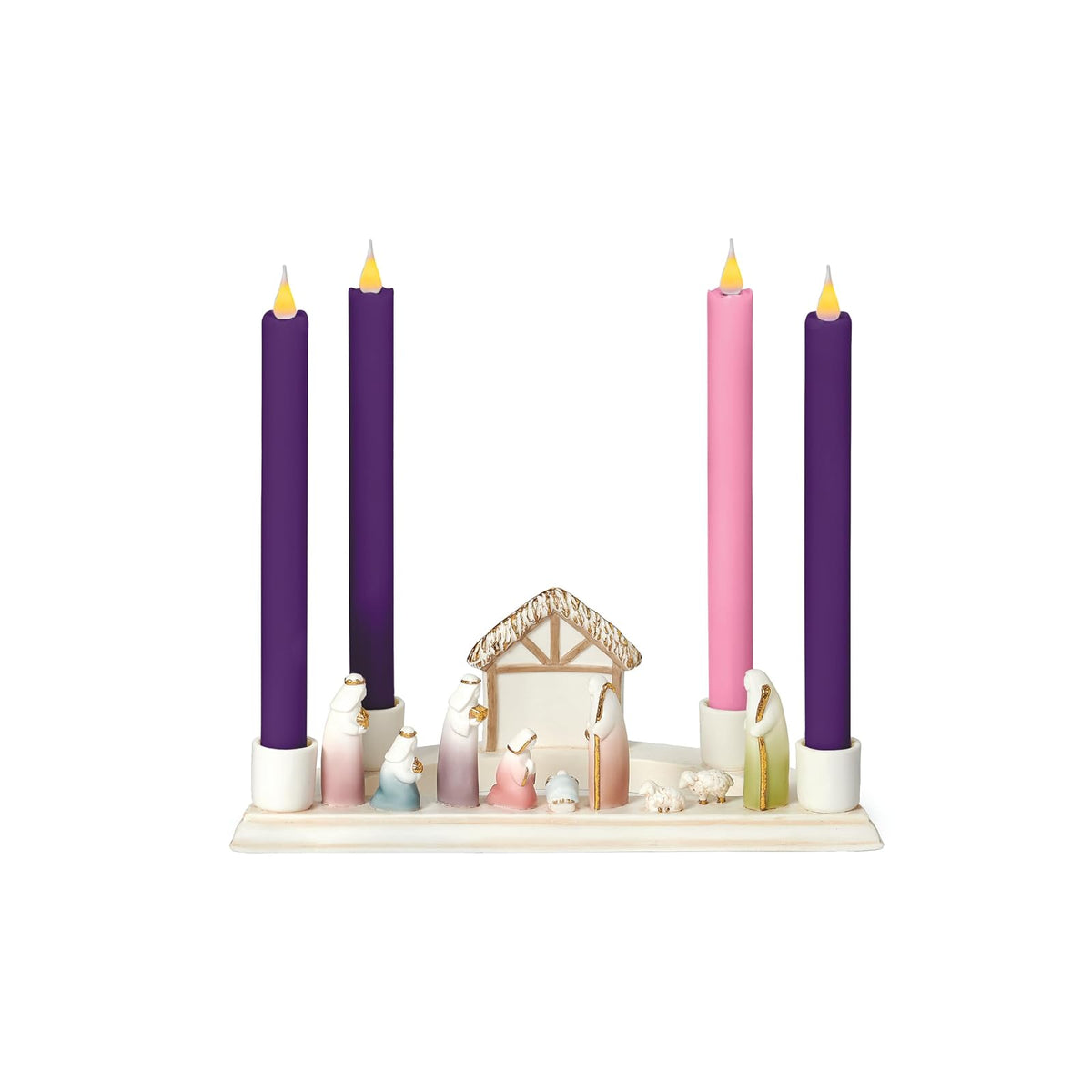 Roman Candle Holder, Multicolor