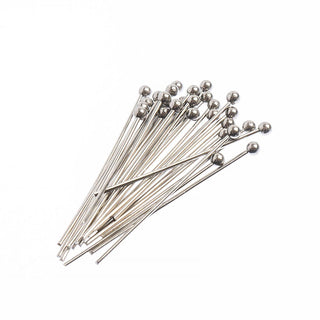 John Bead Sharp Pin, 15mm, Silver