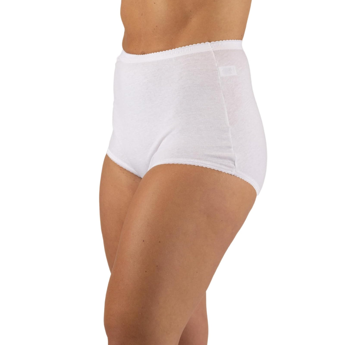 Shadowline Underpants, White, Women's Panties - Cotton Brief (3 Pack)