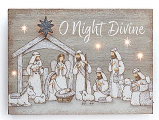 Burton+BURTON Holiest Night Nativity, 18-inch Width, Wood