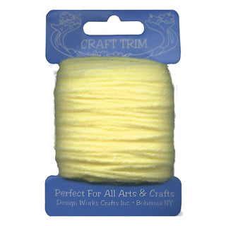 Design Works Crafts Yarn, 20 yards, Light Yellow