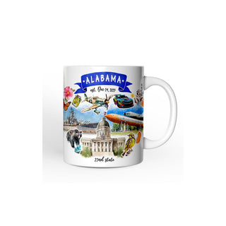 OrnamentallyYou Drinking Cup, 12 Ounces, Artistic Alabama State Themes and Landm