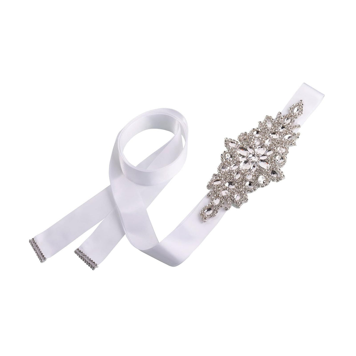 Lillian Rose Apparel Belt, 117" x 1.25" x 0.1", White
