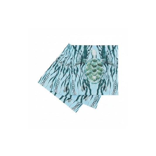 rockflowerpaper Disposable Napkin, 5" x 5", Blue