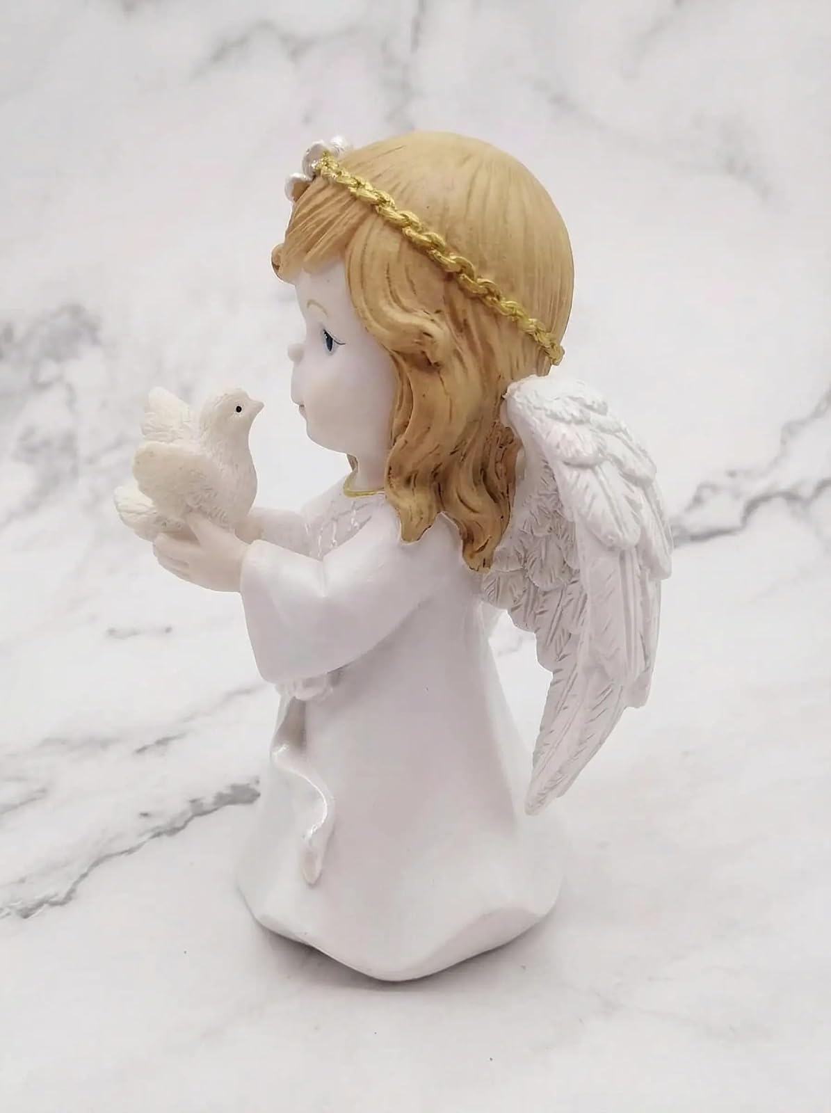 Comfy Hour 5 Inch First Communion Figurine, Praying Angel with Dove