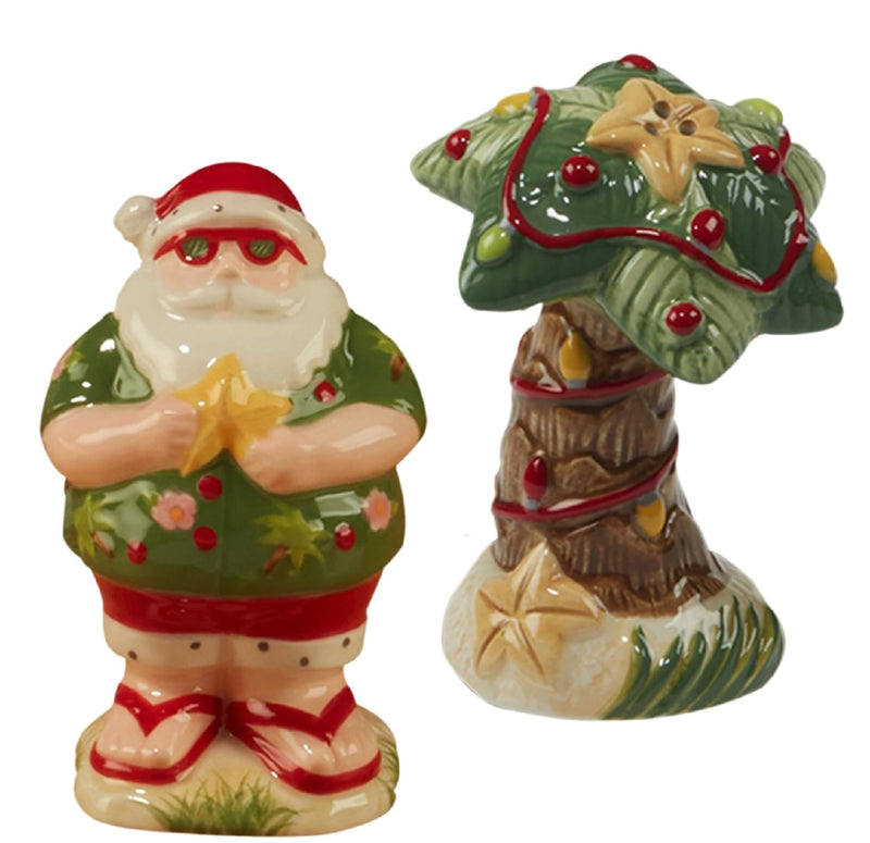 Certified International 36975 Santa Beach Salt & Pepper Shakers Ceramic 4.25 Inches
