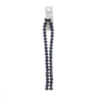 John Bead Craft Bead, 8mm x 10mm, Opaque Black